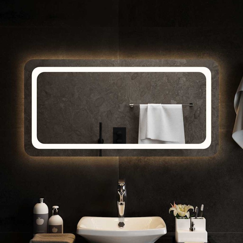 vidaXL Καθρέφτης Μπάνιου με LED 100x50 εκ.