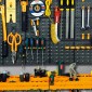 vidaXL Πλάτη Εργαλείων με 50 Γάντζους 500 x 1000 χιλ. Πολυπροπυλένιο