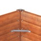 vidaXL Ζαρντινιέρα Σκουριασμένο 100x100x45 εκ. Ατσάλι Σκληρυθέν Αέρα