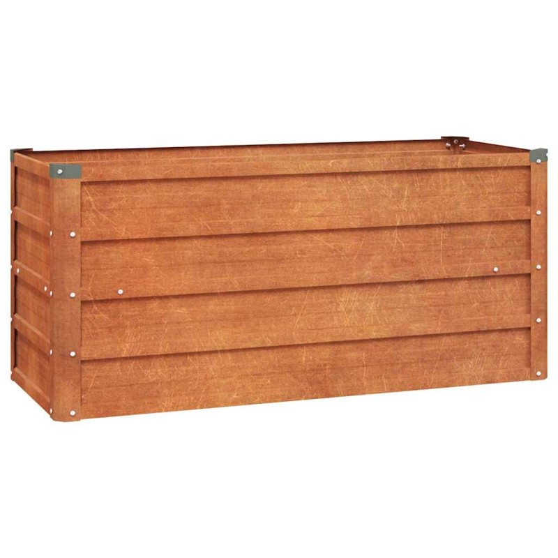 vidaXL Ζαρντινιέρα Σκουριασμένο 100x40x45 εκ. Ατσάλι Σκληρυθέν Αέρα