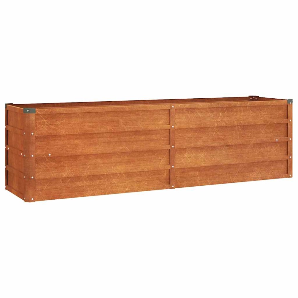 vidaXL Ζαρντινιέρα Σκουριασμένο 160x40x45 εκ. Ατσάλι Σκληρυθέν Αέρα
