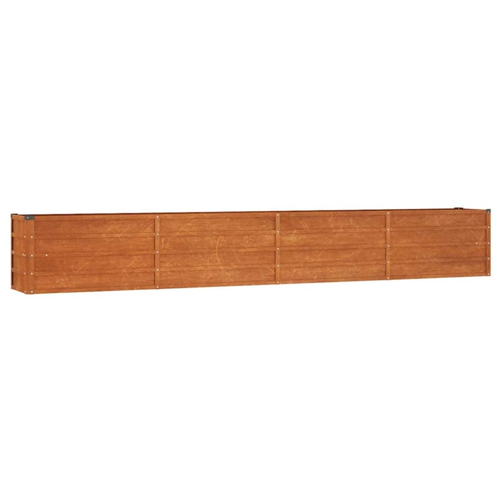 vidaXL Ζαρντινιέρα Σκουριασμένο 320x40x45 εκ. Ατσάλι Σκληρυθέν Αέρα