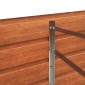 vidaXL Ζαρντινιέρα Σκουριασμένο 320x40x77 εκ. Ατσάλι Σκληρυθέν Αέρα