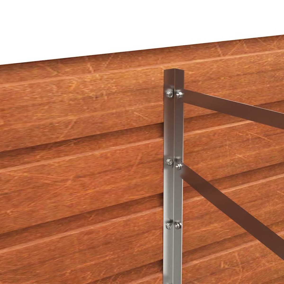 vidaXL Ζαρντινιέρα Σκουριασμένο 160x80x45 εκ. Ατσάλι Σκληρυθέν Αέρα