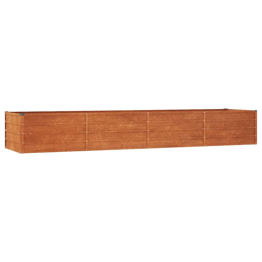 vidaXL Ζαρντινιέρα Σκουριασμένο 320x80x45 εκ. Ατσάλι Σκληρυθέν Αέρα