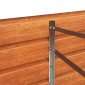 vidaXL Ζαρντινιέρα Σκουριασμένο 400x80x45 εκ. Ατσάλι Σκληρυθέν Αέρα