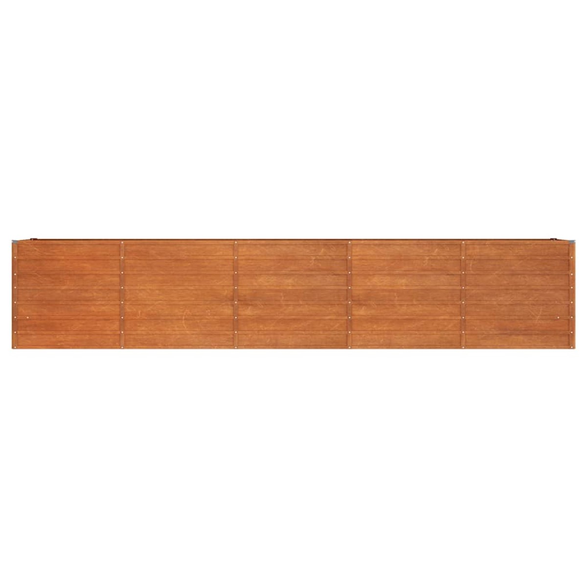 vidaXL Ζαρντινιέρα Σκουριασμένο 400x80x77 εκ. Ατσάλι Σκληρυθέν Αέρα