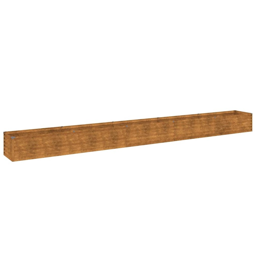 vidaXL Υπερυψωμένο Ζαρντινιέρα Κήπου 482 x 50 x 36 εκ. από Ατσάλι Corten