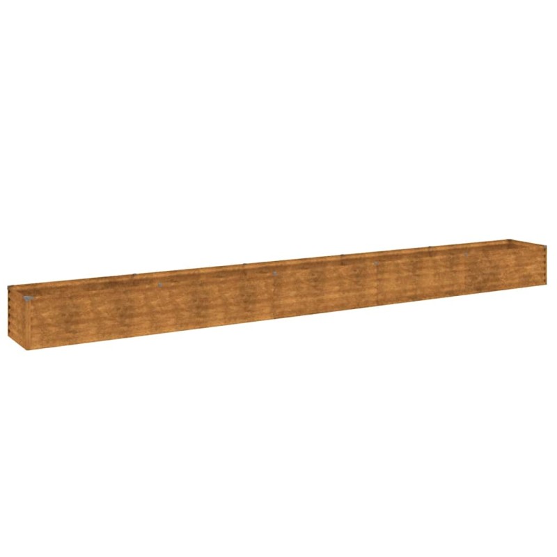 vidaXL Υπερυψωμένο Ζαρντινιέρα Κήπου 482 x 50 x 36 εκ. από Ατσάλι Corten