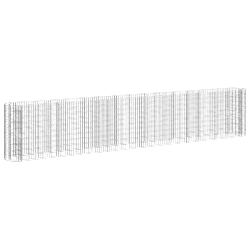 vidaXL Συρματοκιβώτιο-Γλάστρα Υπερυψωμένη 540x50x100 εκ Γαλβαν. Ατσάλι