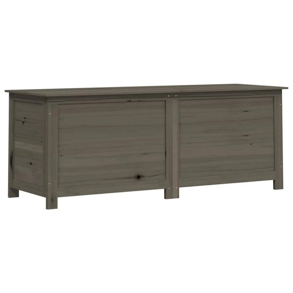 vidaXL Κουτί Μαξιλαριών Εξ. Χώρου Ανθρακί 150x50x56 εκ. Μασίφ Ελάτη