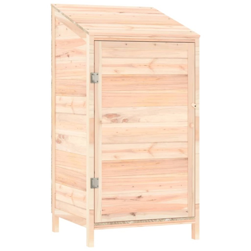 vidaXL Αποθήκη Κήπου 55 x 52 x 112 εκ. από Μασίφ Ξύλο Ελάτης