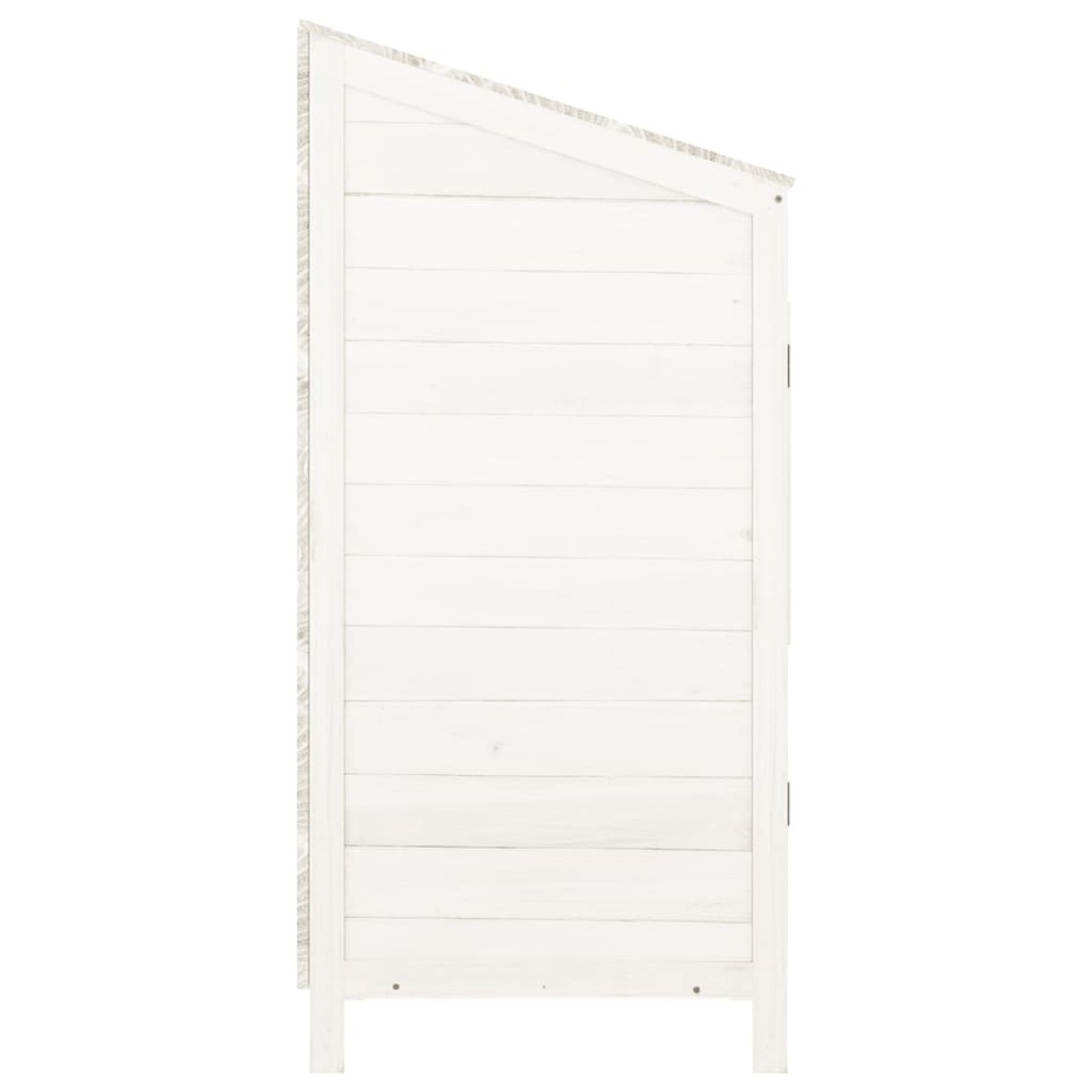 vidaXL Αποθήκη Κήπου Λευκή 55 x 52 x 112 εκ. από Μασίφ Ξύλο Ελάτης