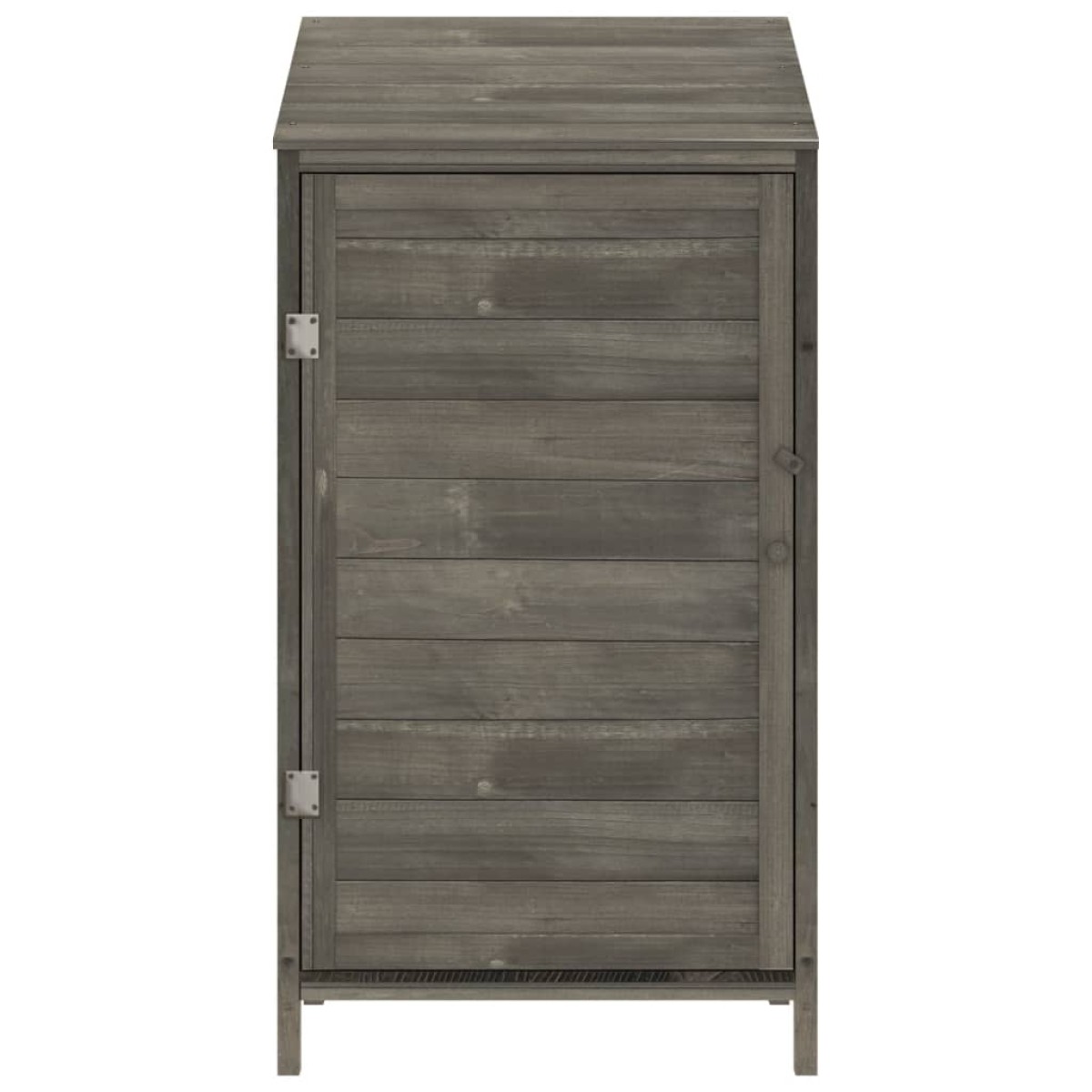 vidaXL Αποθήκη Κήπου Ανθράκι 55 x 52 x 112 εκ. από Μασίφ Ξύλο Ελάτης