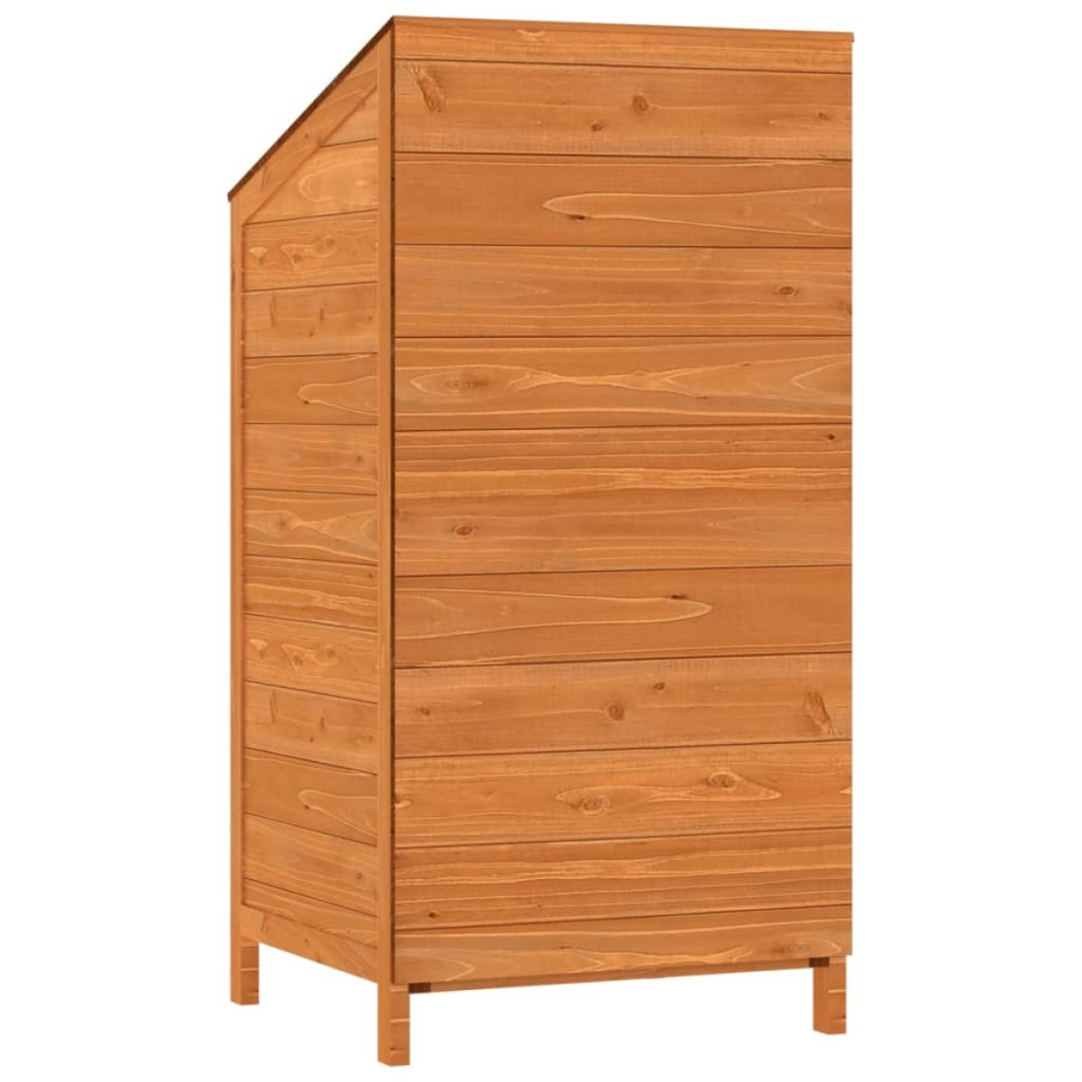 vidaXL Αποθήκη Κήπου Καφέ 55 x 52 x 112 εκ. από Μασίφ Ξύλο Ελάτης