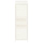vidaXL Αποθήκη Κήπου Λευκή 55 x 52 x 174,5 εκ. από Μασίφ Ξύλο Ελάτης