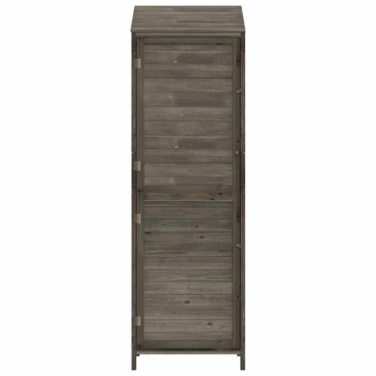 vidaXL Αποθήκη Κήπου Ανθράκι 55 x 52 x 174,5 εκ. από Μασίφ Ξύλο Ελάτης