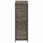 vidaXL Αποθήκη Κήπου Ανθράκι 55 x 52 x 174,5 εκ. από Μασίφ Ξύλο Ελάτης