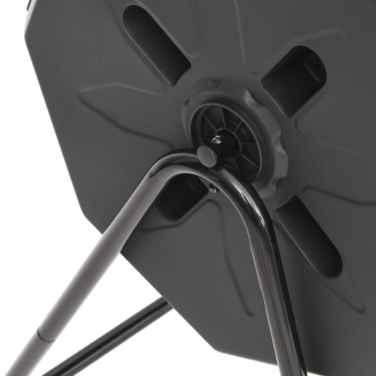 vidaXL Κάδος Κομποστοποίησης Κήπου Μαύρος 73 x 64 x 95 εκ. 160 Λίτρων