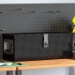 vidaXL Κουτί Αποθήκευσης Μαύρο 60 x 23,5 x 23 εκ. από Αλουμίνιο