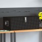 vidaXL Κουτί Αποθήκευσης Μαύρο 80 x 39 x 30 εκ. από Αλουμίνιο