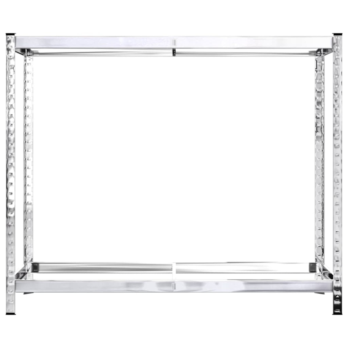 vidaXL Ραφιέρα Ελαστικών 2 Επιπέδων Ασημί 110 x 40 x 110 εκ. Ατσάλι