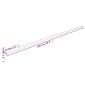 vidaXL Προστατευτικά Γωνιών 2 τεμ. Κίτρινο & Μαύρο 4x3x100 εκ. PU