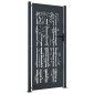 vidaXL Πύλη Κήπου με Σχέδιο Μπαμπού Ανθρακί 105 x 180 εκ. Ατσάλινη