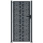 vidaXL Πύλη Κήπου Ανθρακί Τετράγωνο Σχέδιο 105 x 180 εκ. Ατσάλινη