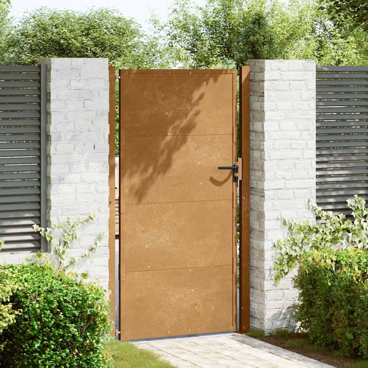 vidaXL Πύλη Κήπου 105 x 205 εκ. από Ατσάλι Corten