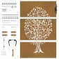 vidaXL Πύλη Κήπου με Σχέδιο Δέντρο 85 x 150 εκ. από Ατσάλι Corten