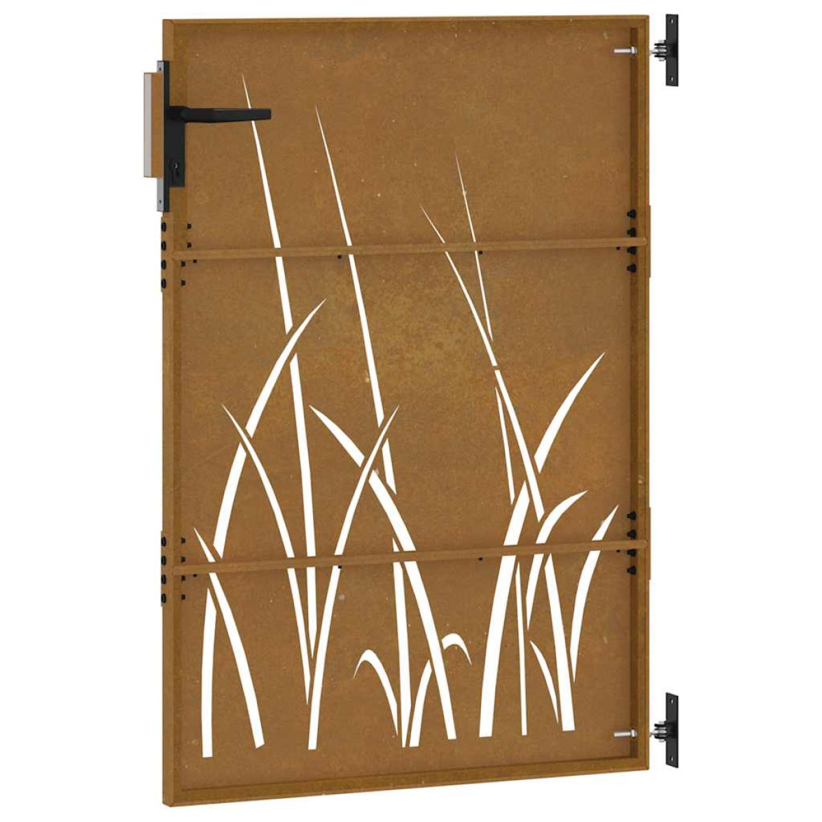 vidaXL Πύλη Κήπου με Σχέδιο Γρασίδι 85 x 150 εκ. από Ατσάλι Corten