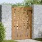 vidaXL Πύλη Κήπου με Σχέδιο Μπαμπού 85 x 125 εκ. από Ατσάλι Corten