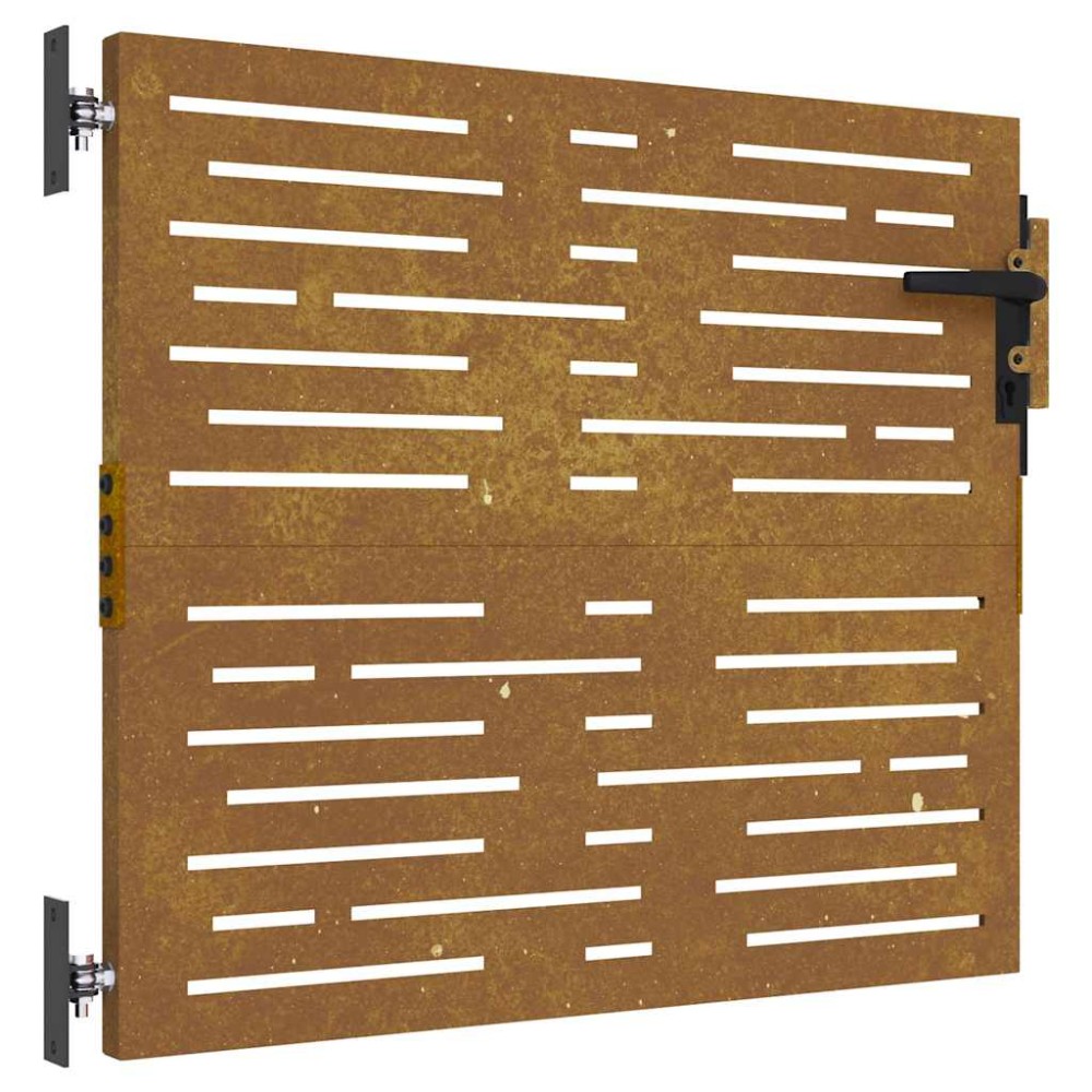 vidaXL Πόρτα Κήπου Τετράγωνη 85x75 εκ. από Ατσάλι Corten