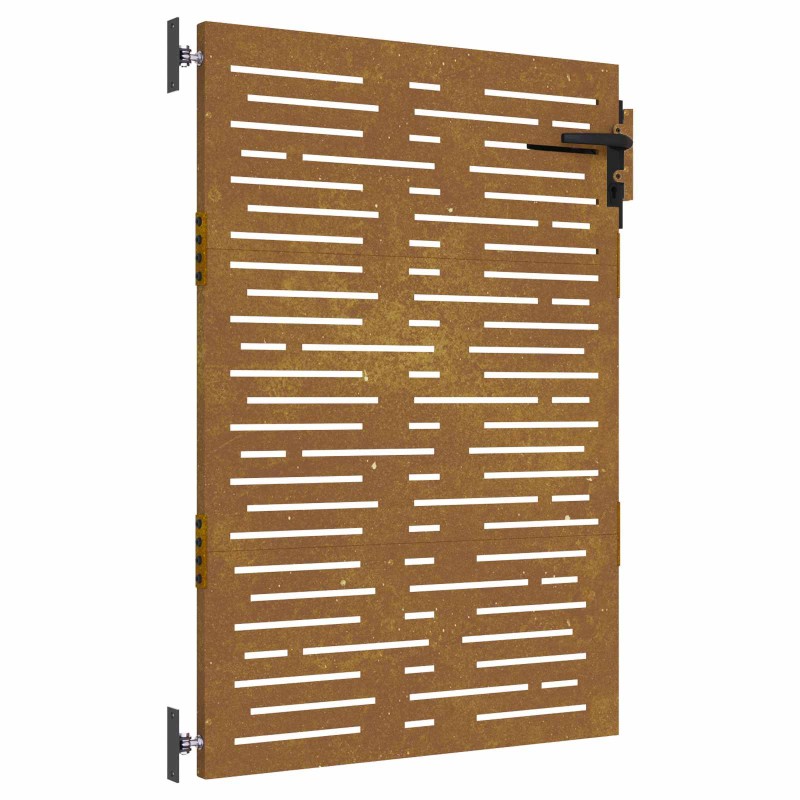 vidaXL Πόρτα Κήπου Τετράγωνη 85x150 εκ. από Ατσάλι Corten