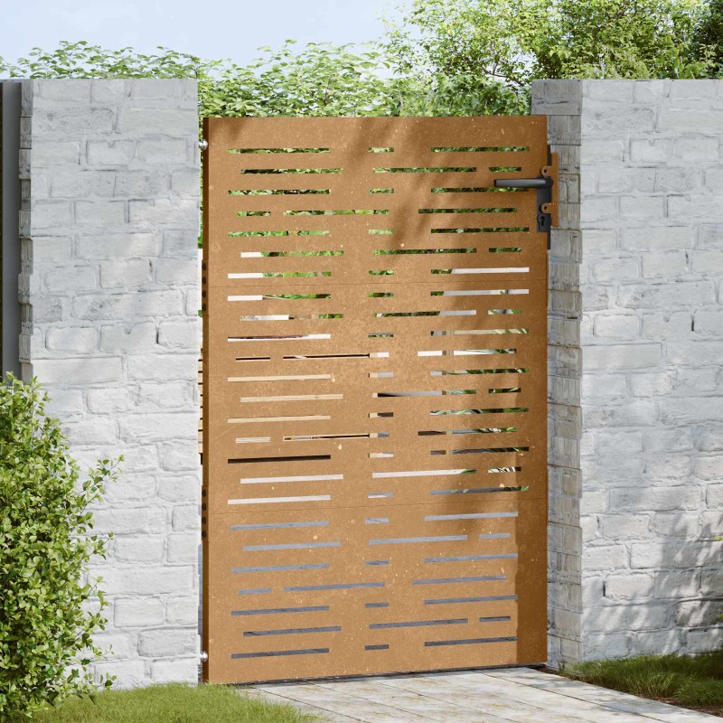 vidaXL Πόρτα Κήπου Τετράγωνη 85x150 εκ. από Ατσάλι Corten