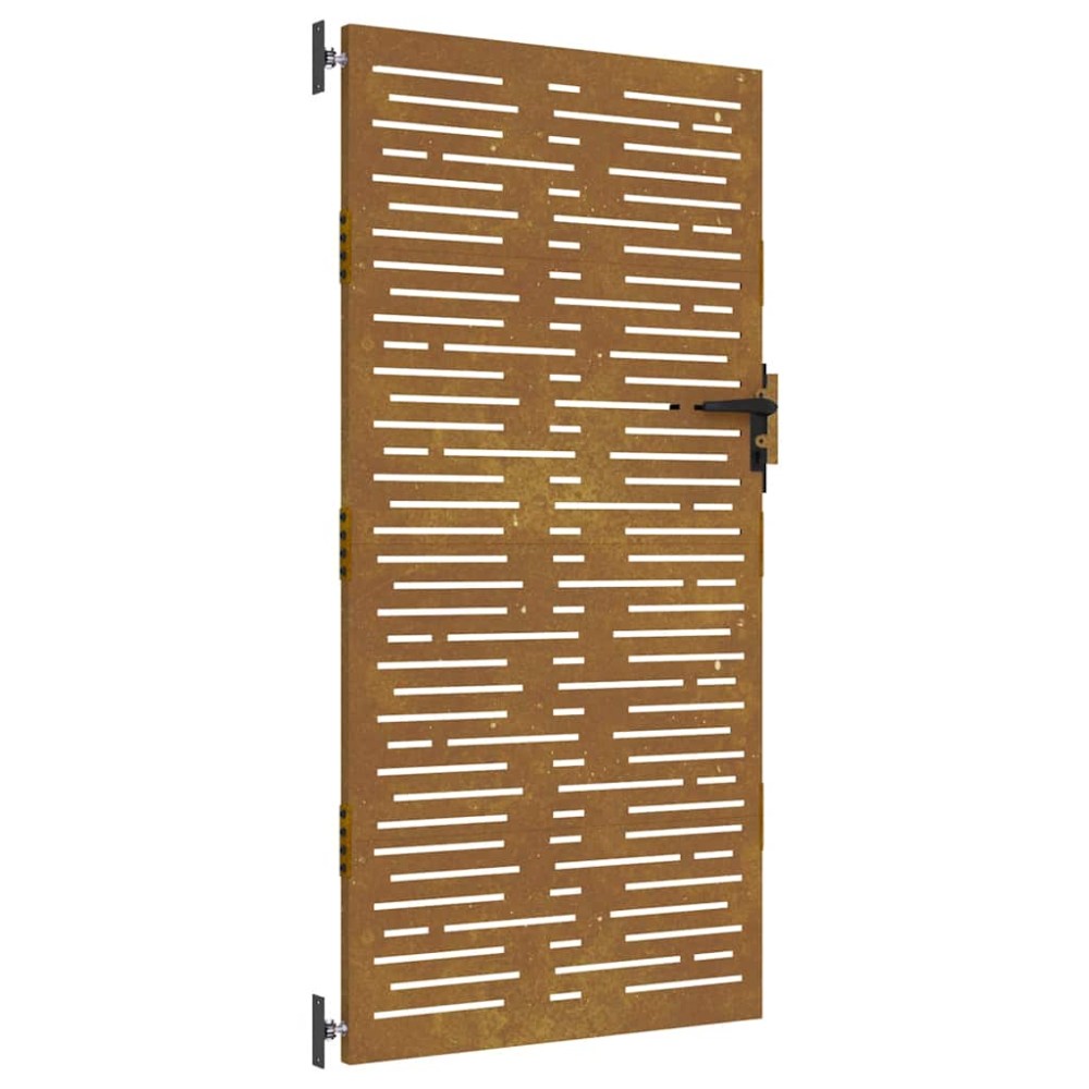 vidaXL Πόρτα Κήπου Τετράγωνη 85x175 εκ. από Ατσάλι Corten