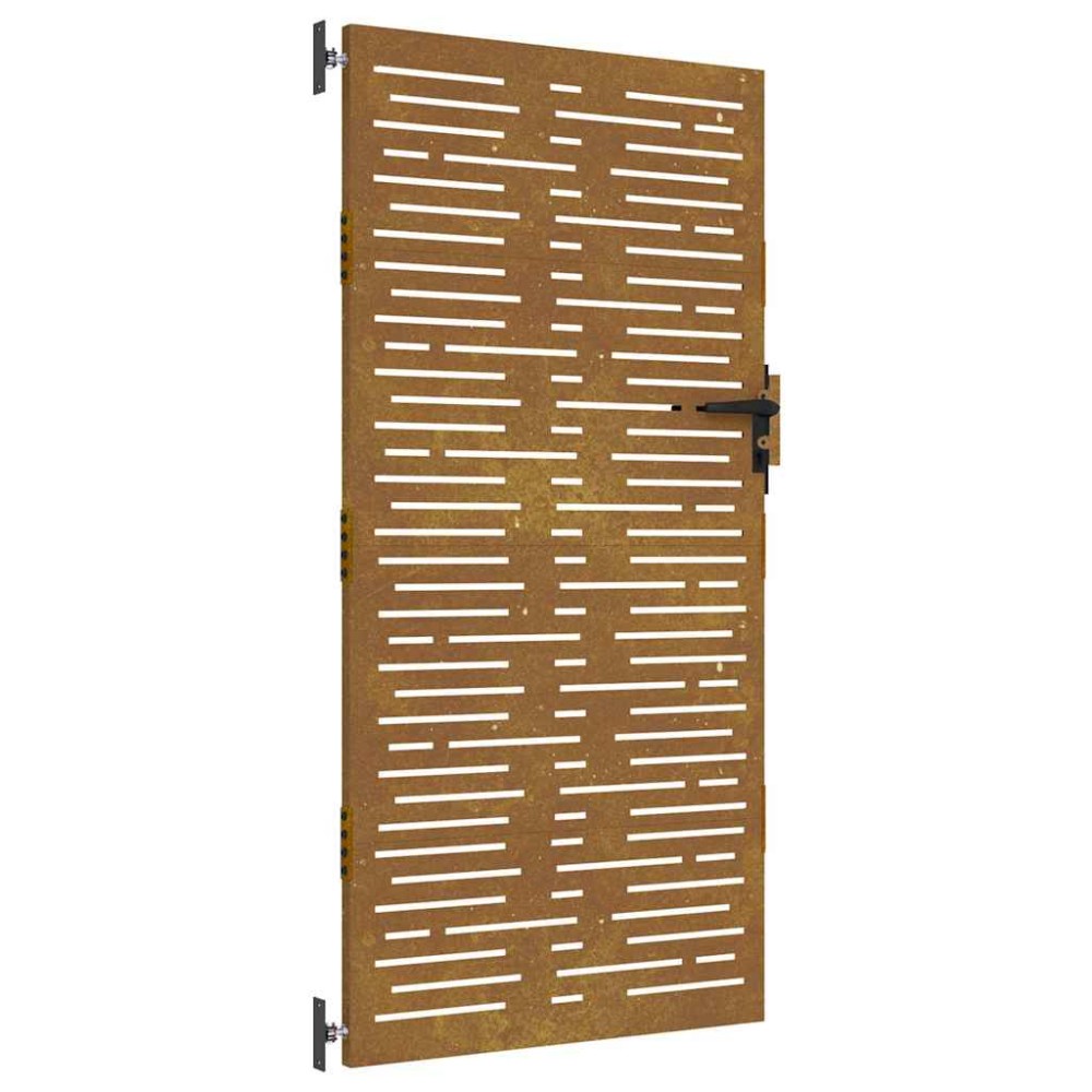 vidaXL Πόρτα Κήπου Τετράγωνη 85 x 200 εκ. από Ατσάλι Corten