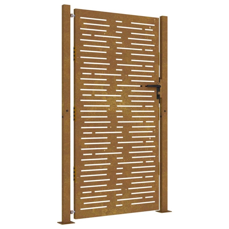 vidaXL Πόρτα Κήπου Τετράγωνη 100 x 175 εκ. από Ατσάλι Corten