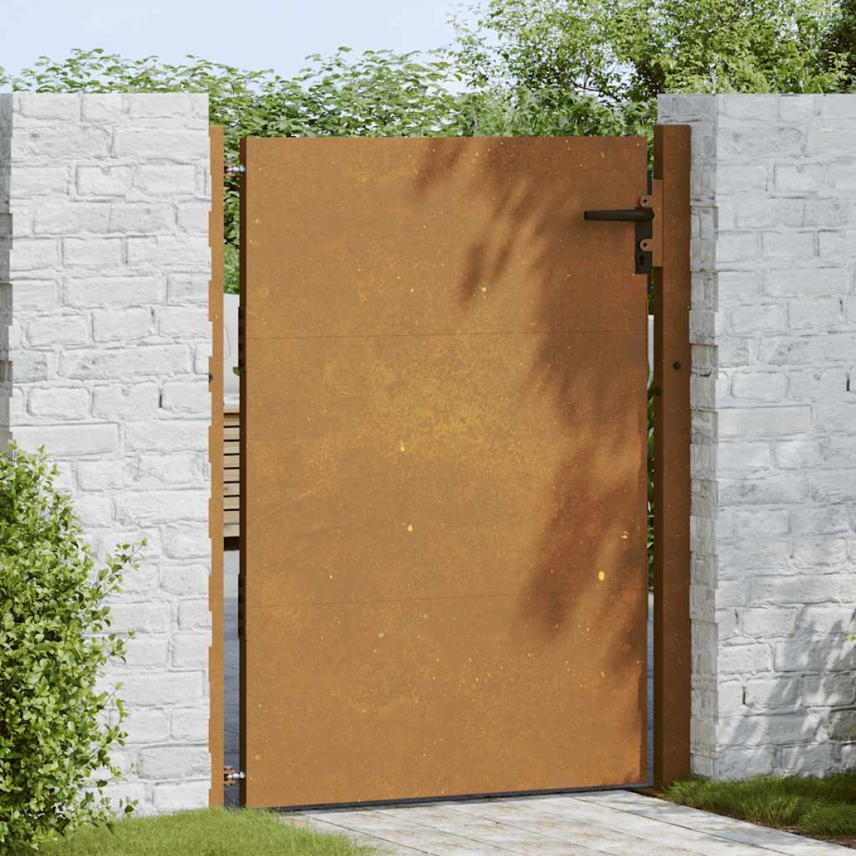vidaXL Πύλη Κήπου 105 x 130 εκ. από Ατσάλι Corten