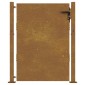 vidaXL Πύλη Κήπου 105 x 130 εκ. από Ατσάλι Corten