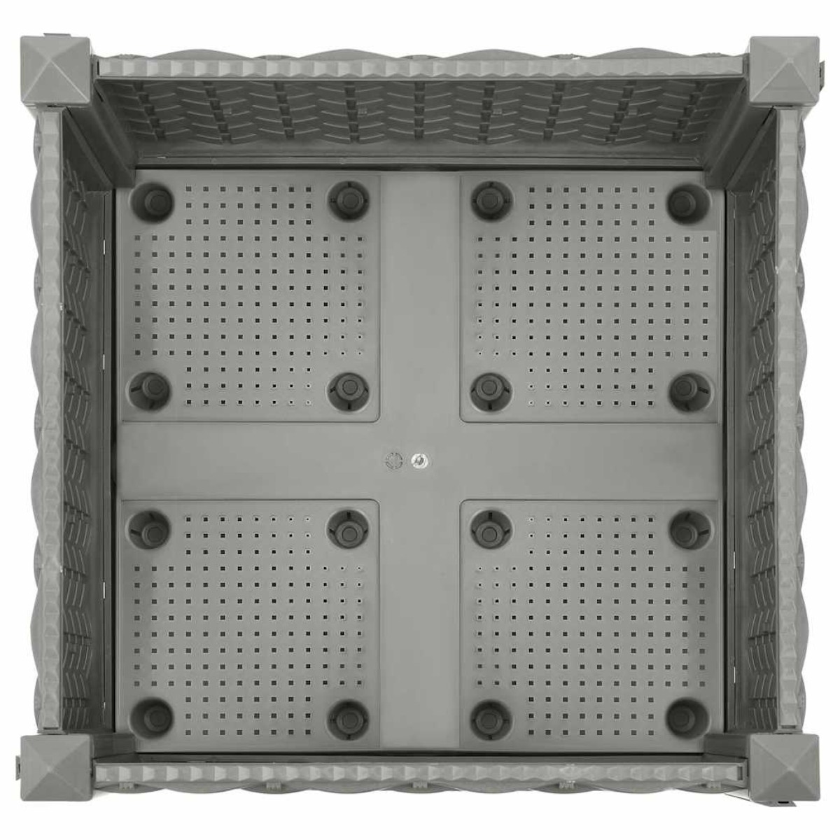 vidaXL Ζαρντινιέρα 40 x 40 x 23 εκ. από Πολυπροπυλένιο