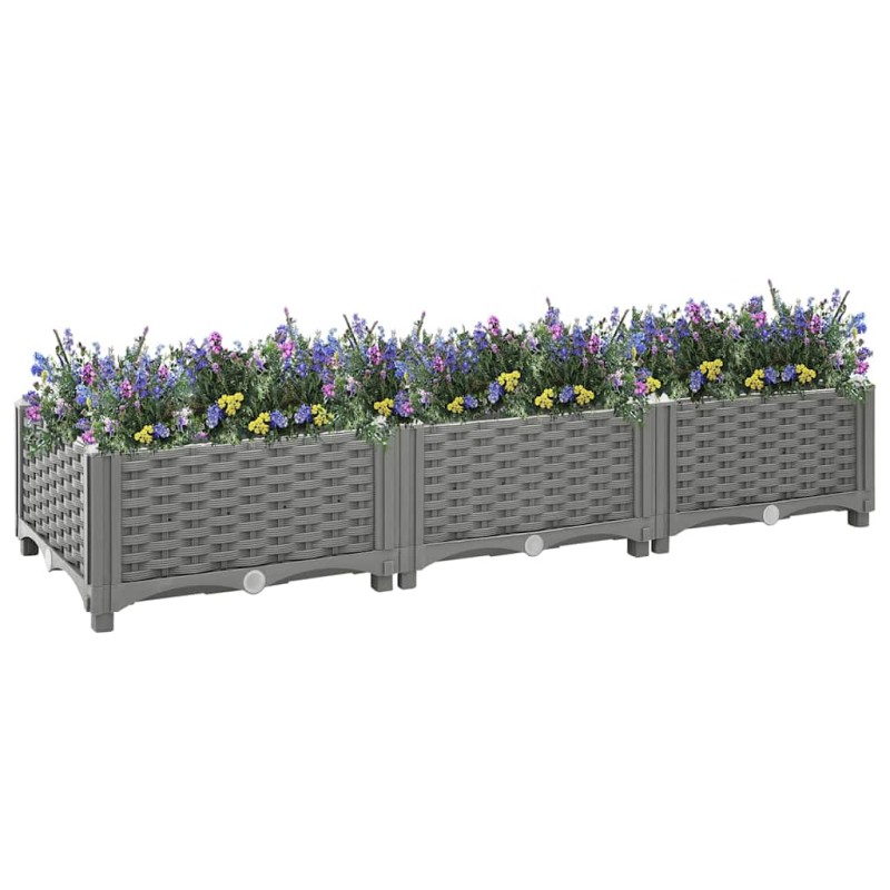 vidaXL Ζαρντινιέρα 120 x 40 x 23 εκ. από Πολυπροπυλένιο