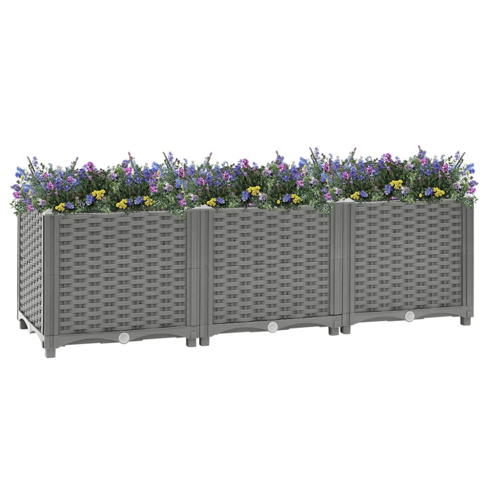 vidaXL Ζαρντινιέρα 120 x 40 x 38 εκ. από Πολυπροπυλένιο