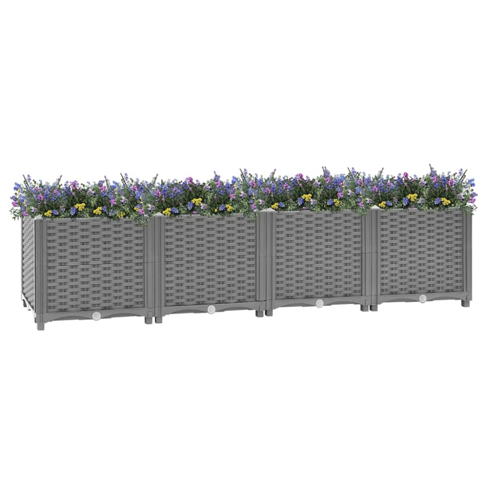 vidaXL Ζαρντινιέρα 160 x 40 x 38 εκ. από Πολυπροπυλένιο
