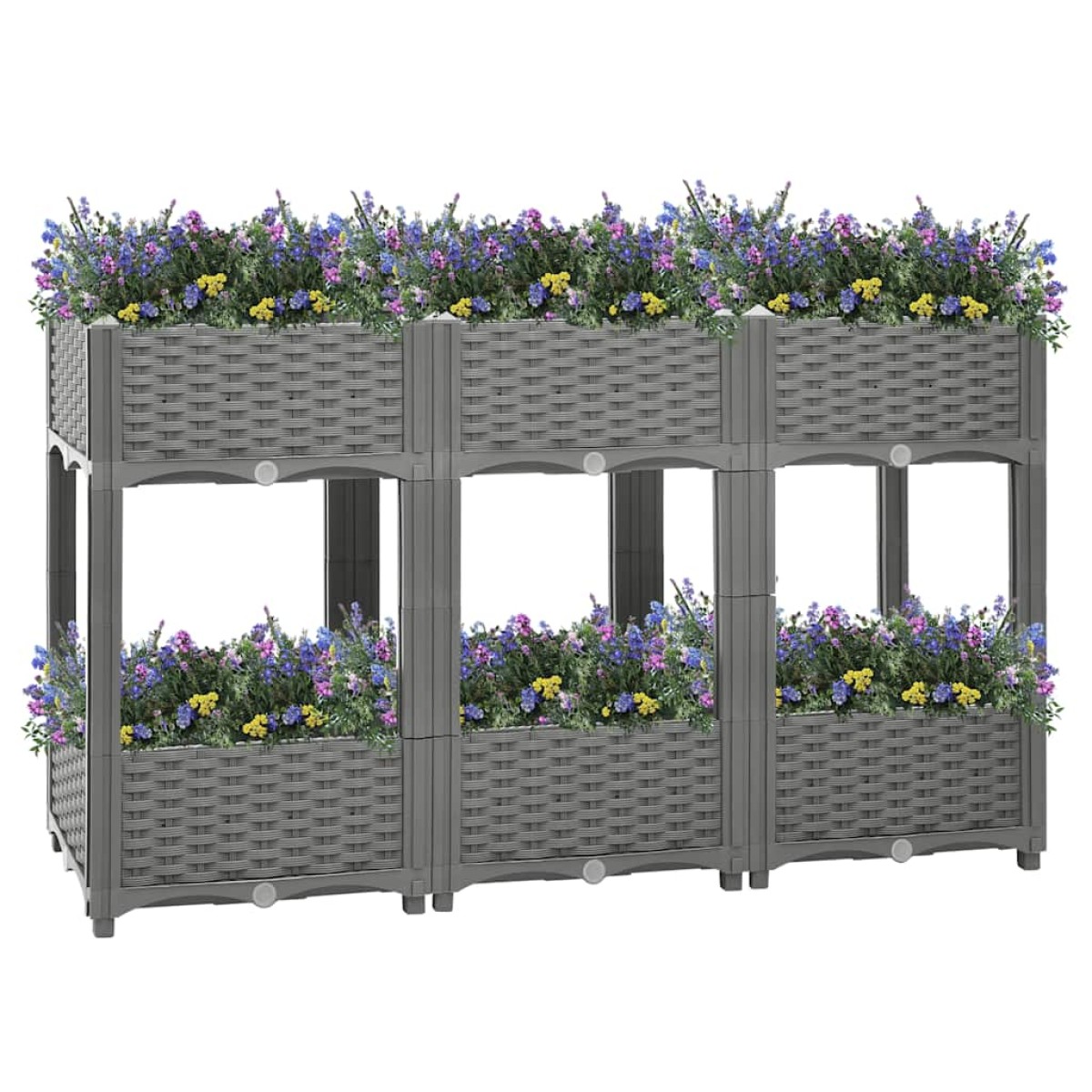vidaXL Ζαρντινιέρα 120 x 40 x 71 εκ. από Πολυπροπυλένιο