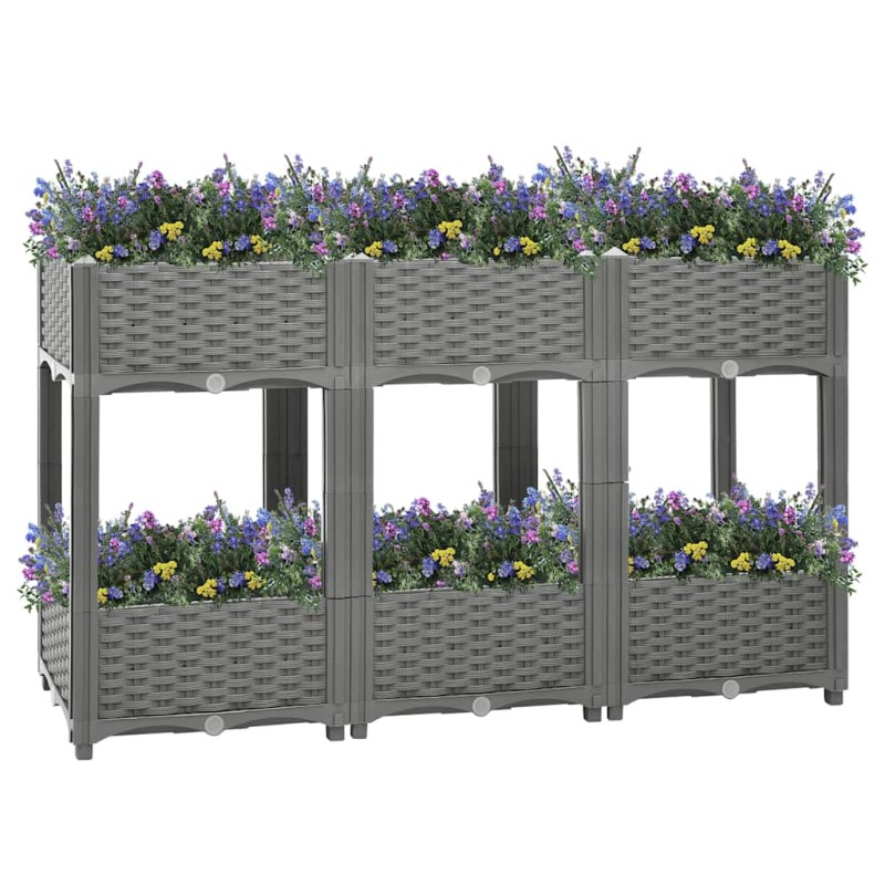 vidaXL Ζαρντινιέρα 120 x 40 x 71 εκ. από Πολυπροπυλένιο