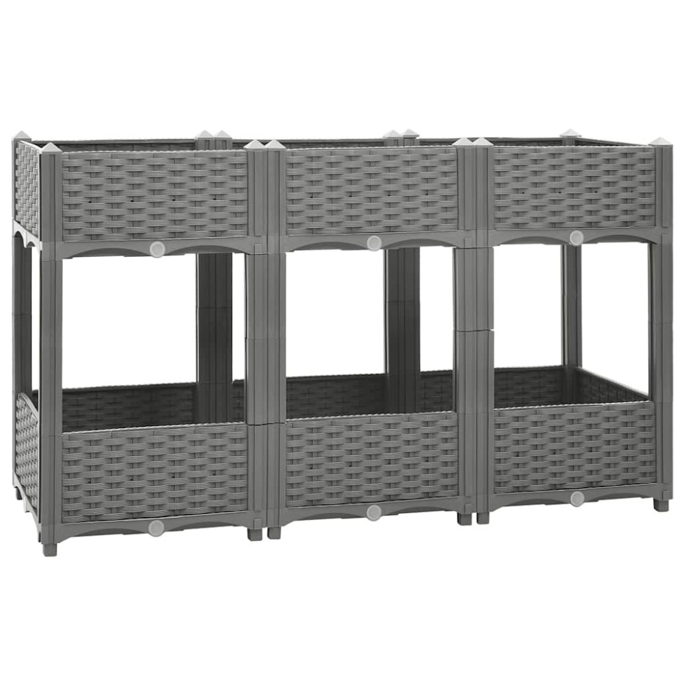 vidaXL Ζαρντινιέρα 120 x 40 x 71 εκ. από Πολυπροπυλένιο