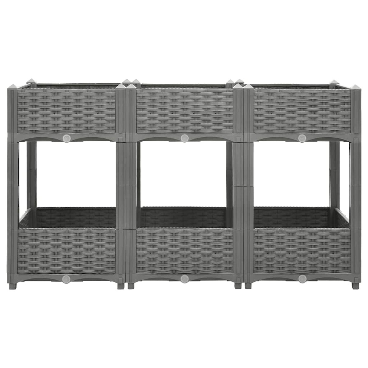 vidaXL Ζαρντινιέρα 120 x 40 x 71 εκ. από Πολυπροπυλένιο
