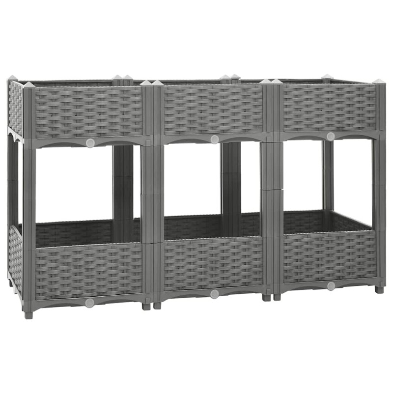 vidaXL Ζαρντινιέρα 120 x 40 x 71 εκ. από Πολυπροπυλένιο